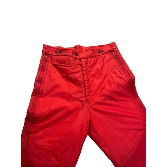 Obermeyer Vintage Red Ladies Warm-Up retro ski pants size 12 - Picture 8 of 14